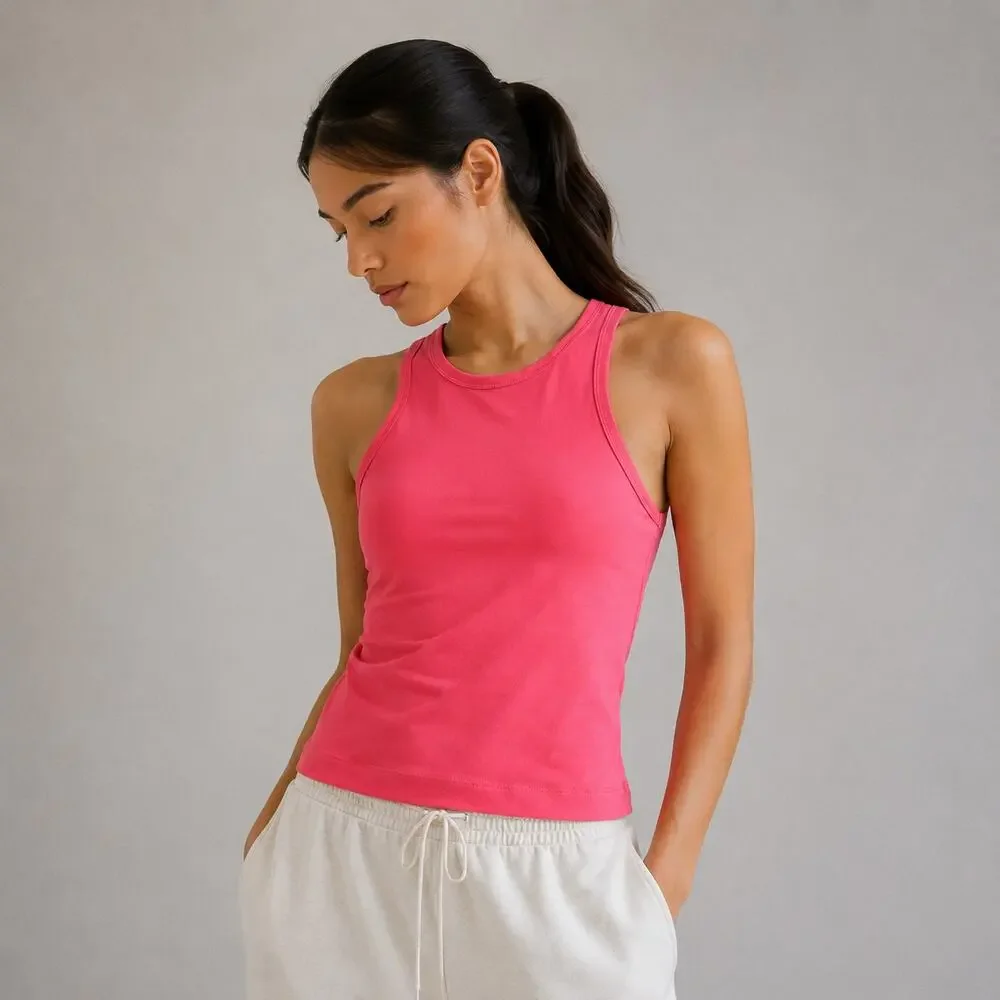 Lululemon Align Waist-Length Racerback Tank Top Womens Hot Pink